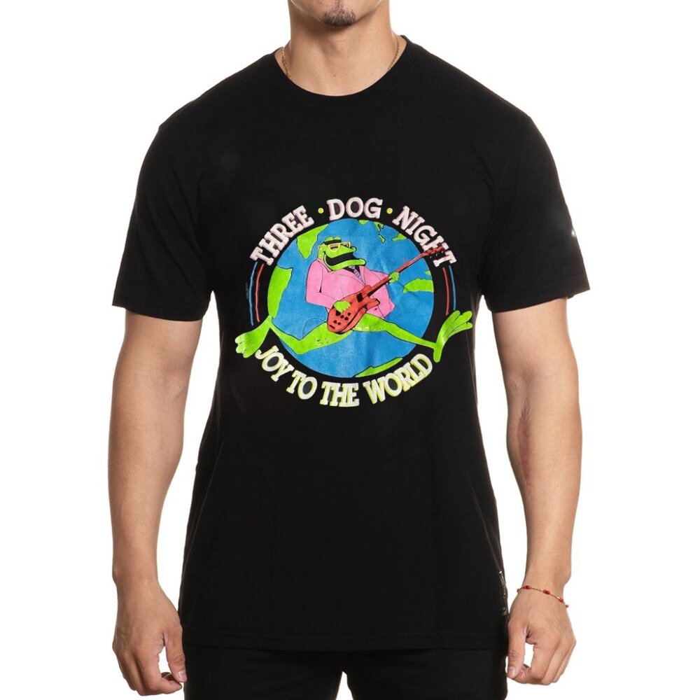 VTG 70’s 80’s Three Dog Night Joy To The World Black T Shirt
